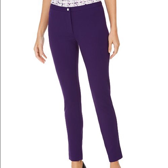 calvin klein skinny crepe pants